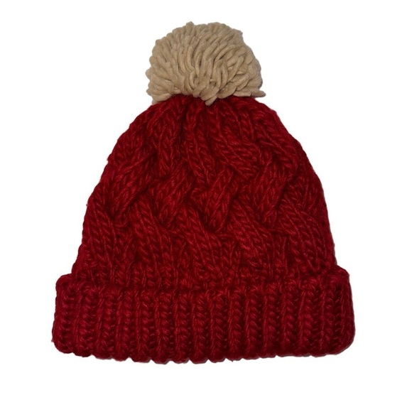 GAP (NWOT) Pom-Pom Cable Knit Beanie - Picture 5 of 5